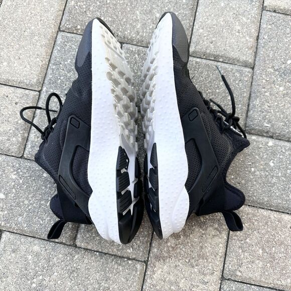 Nike Shoes Womens 8.5 Nike Air Huarache Run Ultra Sneakers Black Low - Picture 8 of 9